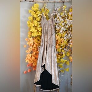 Elegant Metallic Evening Gown